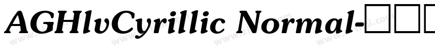 AGHlvCyrillic Normal字体转换